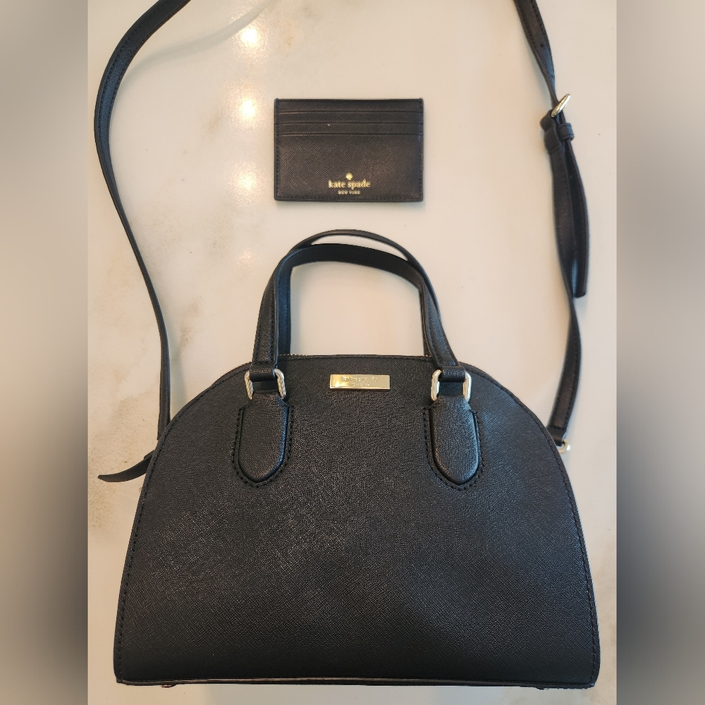 2 Piece Bundle! Kate spade two Way Bag With Glitter Card Holder! NWOT!